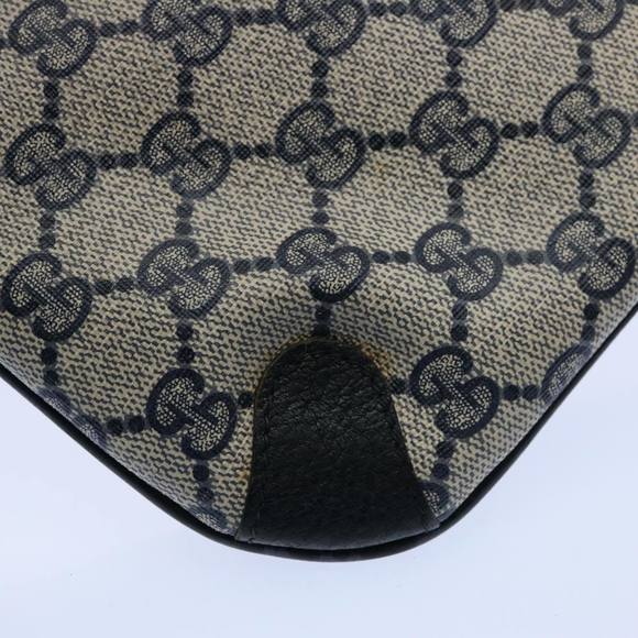 GUCCI GG Supreme Clutch Bag PVC Leather Navy 89 02 075 Auth ep2500 - Picture 10 of 16